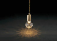 Klare Kristallbirnen-Suspendierung beleuchtet Lampen-Glas + Metall 7W G9 LED
