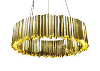 Wohntabellen-hängendes Leuchter-Goldende für Hochzeits-Dekoration