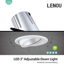Wärmen Sie weiße Badezimmer-/der Küchen-LED Downlights hohe Helligkeit 140 lm/W