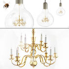 Hängende Glasschatten-hängende Lampen König-Edison 3W für Studien-Räume