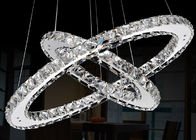 Luxus-K9 Kristallmoderner Leuchter des chrom-18W LED, der 7500K - 8000K für Bar/Hotel beleuchtet