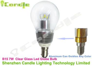 7w B15 führte Klarglas der Kugel-Birnen-hohen Leistung 360 Grad-Öffnungswinkel Ra80 Dimmable CER
