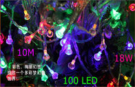 100 LED Kette beleuchtet der Birnen-18 des Watt-im Freien warmes Weiß, LED-Kugel-Ketten-Lichter