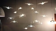 Harz-Milch-weiße moderne Leuchten, Vogel-Form führten Suspendierungs-Lichter