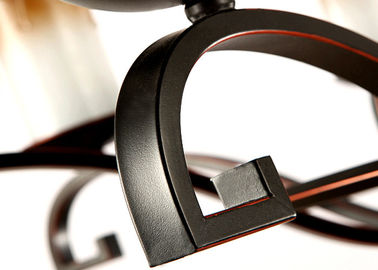 Kerzen-Art Schmiedeeisen-Art- DecoLeuchter mit Eisen und Glas, modern oder traditionell