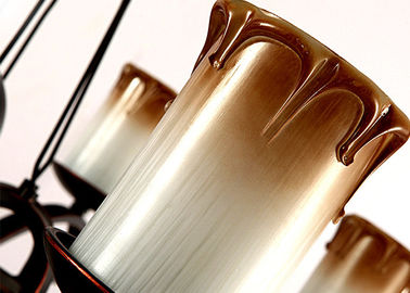 Kerzen-Art Schmiedeeisen-Art- DecoLeuchter mit Eisen und Glas, modern oder traditionell
