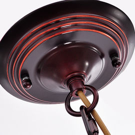 moderner u. traditioneller Schmiedeeisen-Leuchter-Creme-Schatten 6Heads für Wohnzimmer