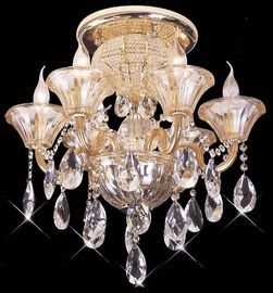 Leuchter des Esszimmer-/Badezimmer-Schmiedeeisen-LED beleuchtet mit goldenem Abschluss