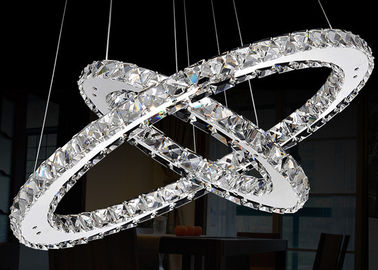 Chrom/klarer Luxuskristallleuchter des Esszimmer-K9 mit Licht 18W LED