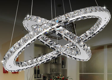 Flippige moderne Kristall-LED Leuchter-Lampe K9/luxuriöse hängende Beleuchtung mit Edelstahl
