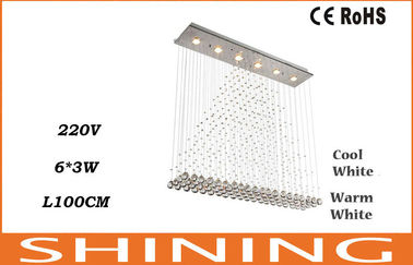 220V/110v kühlen weißes deckenleuchte-goldenes Vollenden 18W LED Kristallab