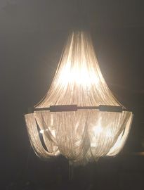 Luxuslandhäuser große moderne Leuchter-Innenchrom-Metallketten-Suspendierungs-Beleuchtung