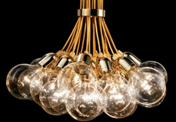 Aluminiumlichter des Glaskugel-Leuchter-19 der Kopf-E27 für Raum-Dekoration