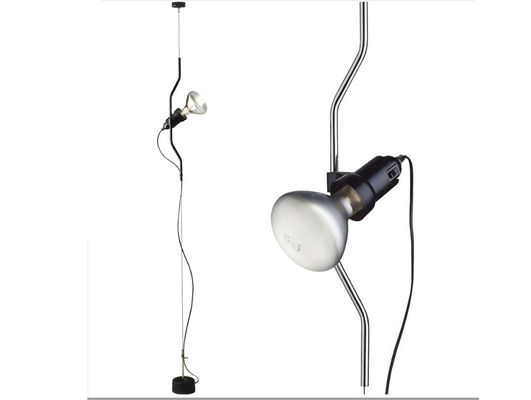 Minimalist Parentesi-Boden zum Deckenleuchte-Kohlenstoffstahl-Licht mit Röhrenform