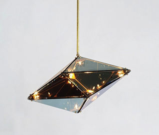 Diamant-Form-modernes Suspendierungs-Glaslicht populär für Bar-Restaurant-Hotel