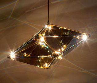 Diamant-Form-modernes Suspendierungs-Glaslicht populär für Bar-Restaurant-Hotel