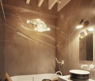 Diamant-Form-modernes Suspendierungs-Glaslicht populär für Bar-Restaurant-Hotel