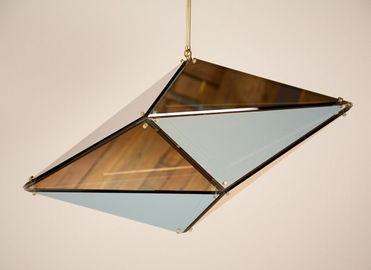 Diamant-Form-modernes Suspendierungs-Glaslicht populär für Bar-Restaurant-Hotel