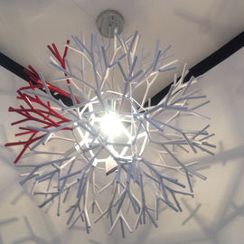 Nettes modernes Suspendierungs-acrylsauerlicht-korallenrote Schatten-Suspendierungs-Lampe für Esszimmer