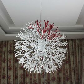 Nettes modernes Suspendierungs-acrylsauerlicht-korallenrote Schatten-Suspendierungs-Lampe für Esszimmer