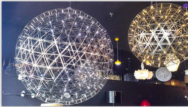 Moderner Suspendierungs-Licht-Edelstahl-großer runder Ball formte hängende Lampe für Inneneinrichtung