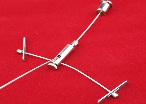 1,0 Millimeter/1,6 Millimeter Kabel-Draht-hängende helle Ausrüstungs-Edelstahl-Nebenausgang-Kreuz-Greifer-Kabel für Leuchte