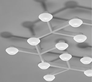 LED-Netz-Kreis-wärmen hängende Deckenleuchten mit LED Weiß für Wohnzimmer
