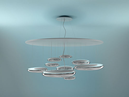Modernes Chrom Skydro führte Leuchter-Lichter mit ABS Zinc+alloy Materialien für Handelsbeleuchtungs-Dekoration