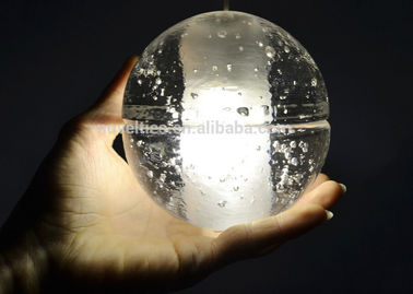 Transparenter Kristallleuchter beleuchtet Glaskugel geführte hängende Beleuchtung