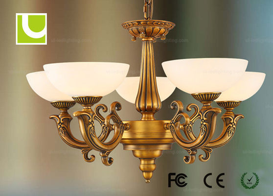 Retro kupferner dekorativer 5 Leuchter PCS E27 LED beleuchtet für Hotel/Landhaus